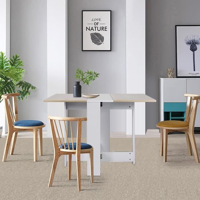 Table à manger extensible Firnose - Chêne - 6 à 8 personnes - 103*76*73.4cm