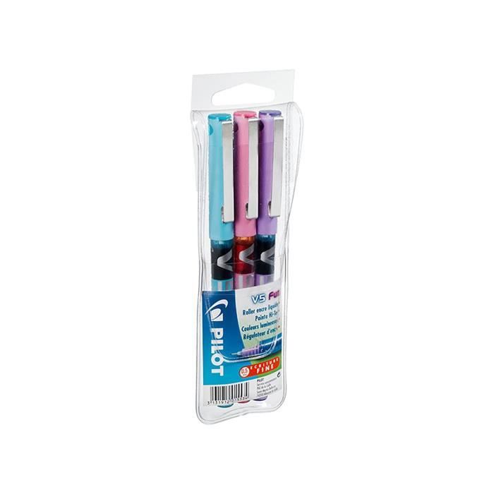 Roise-Ensemble de stylos gel rétractables, stylo à bille à encre