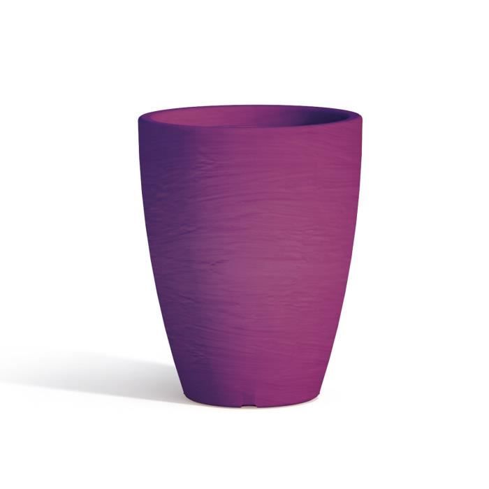 Pot rond violet - Cdiscount