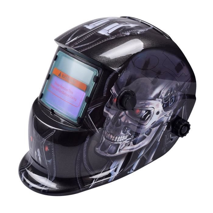 Casque De Soudure TITAN à Obscurcissement Automatique (design Crâne) - Neuf