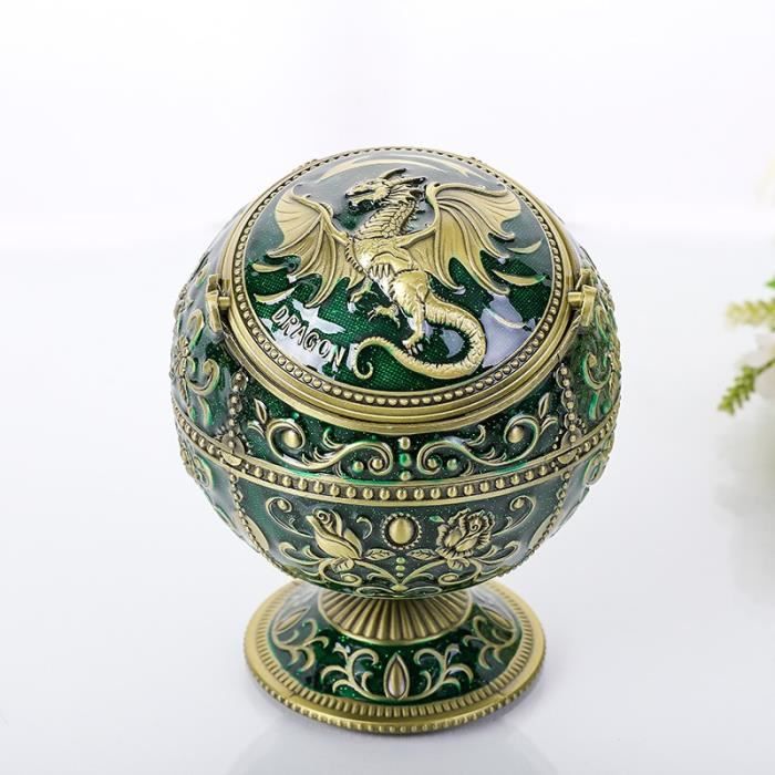 Cendrier Créatif En Forme De Pomme En Alliage D'aluminium - Pour Maison, Bureau, Restaurant - Couleur Rouge