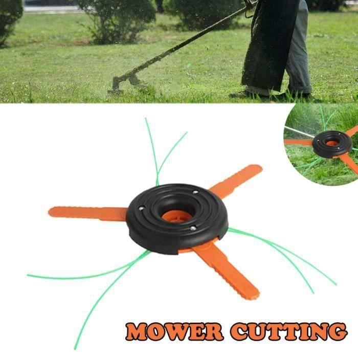 Tondeuse,Brosse de scie à chaîne à double usage 3 lames 3 lignes, tête ...