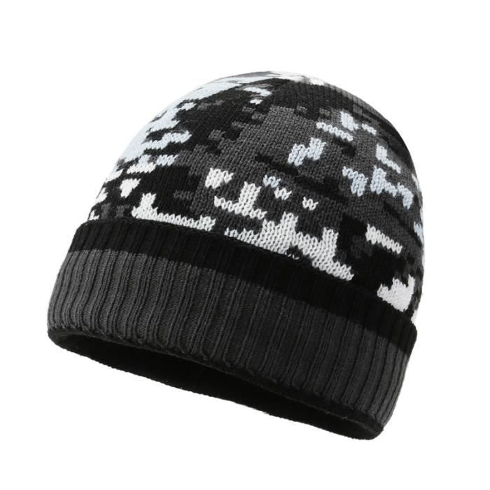 Bonnet (beanie) Camouflage Doublé Polaire IBerryNY - Taille Unique, Vert, Neuf Avec étiquette