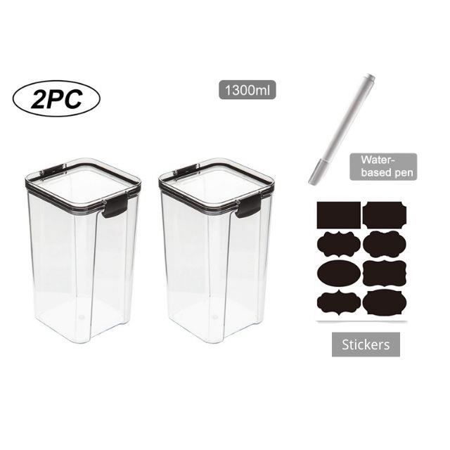 JMYDecor - Boîte De Rangement De Cuisine Avec Couvercle Transparent | Plateau Pour Couverts, Ustensiles, Aliments | Pour Réfrigérateur, Tiroir
