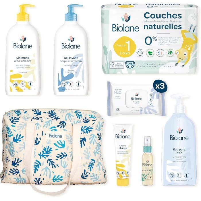 BIOLANE Coffret Maternité Kit de Soin Bébé Naissance Sac à