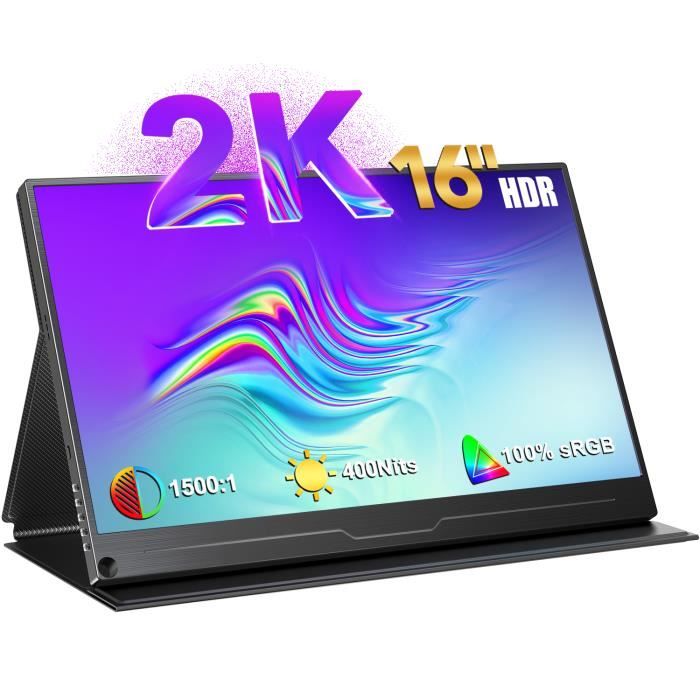 TV Portable 16″ Avec Batterie 1800mAh – HD 1280×800, ATV/DVT, USB, Carte SD, Pour Voiture, Camping, Cuisine – Reçu Analogique Et Numérique
