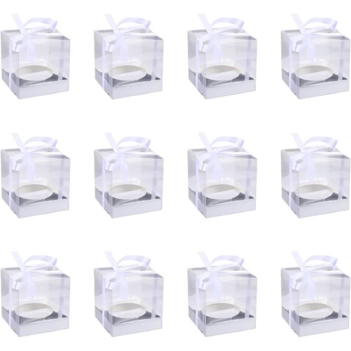 Boîtes à Cupcakes Transparentes 4 Compartiments - Lot De 15 Récipients En Plastique (MT Products)