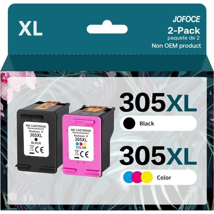 Cartouches D'encre Compatibles HP 305 XL – Noir + Couleur (Pack) – Remanufacturées UK