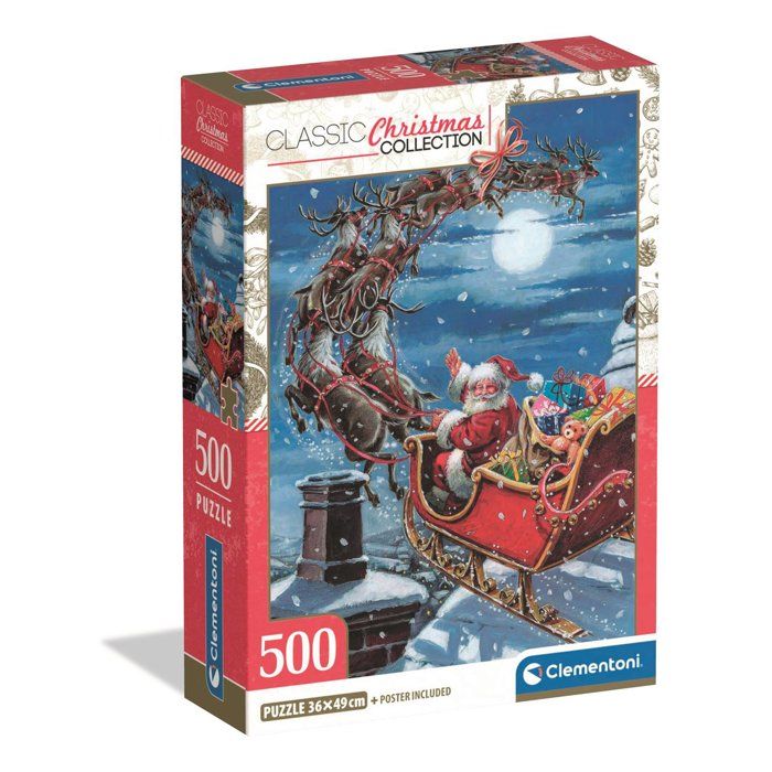 Puzzle 500 pièces - Midnight Sleigh Ride
