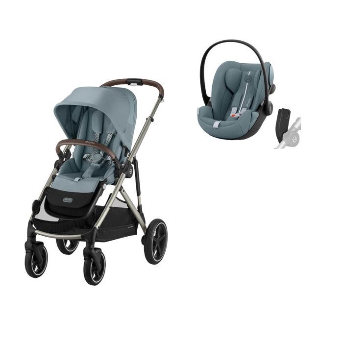 CYBEX - Poussette Duo Gazelle S TPE + Cloud G3 Plus Stormy Blue