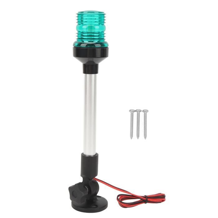 Feu De Navigation LED 12V/24V Pour Bateau – 360°, étanche, Noir
