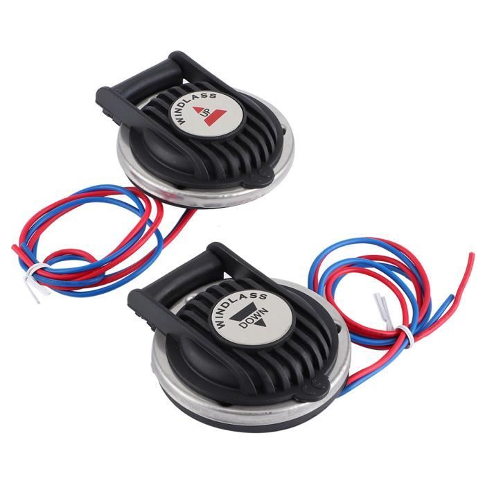 Interrupteur à Pied DeWin Pour Guindeau Bateau - 12V/24V - ABS - Paire Haut/Bas - Universel