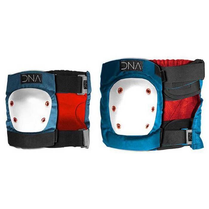 Seven Sam Hill Genouillères Adulte – Noir/Bleu, Taille L – Protection Légère Et Respirante Pour Enduro, VTT Et Descente