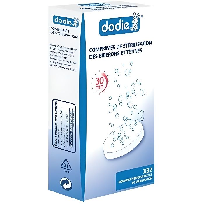 Dodie Accessoire Comprimés de Stérilisation à Froid 32 comprimés