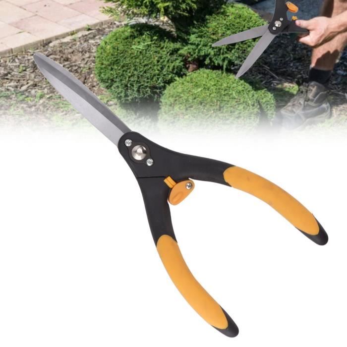 Ciseaux Jardinage Titane Professionnels - Sécateur Branches Haies Fleurs Avec Ressort Et Verrou