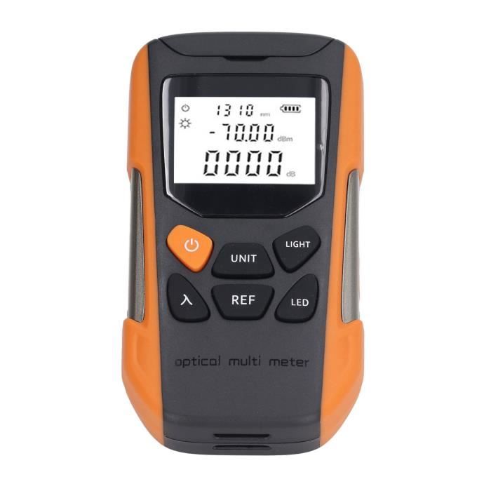 POFET Testeur Fibre Optique Portable 4 En 1 OPM VFL RJ45 LED - Compteur Puissance FC/SC/ST