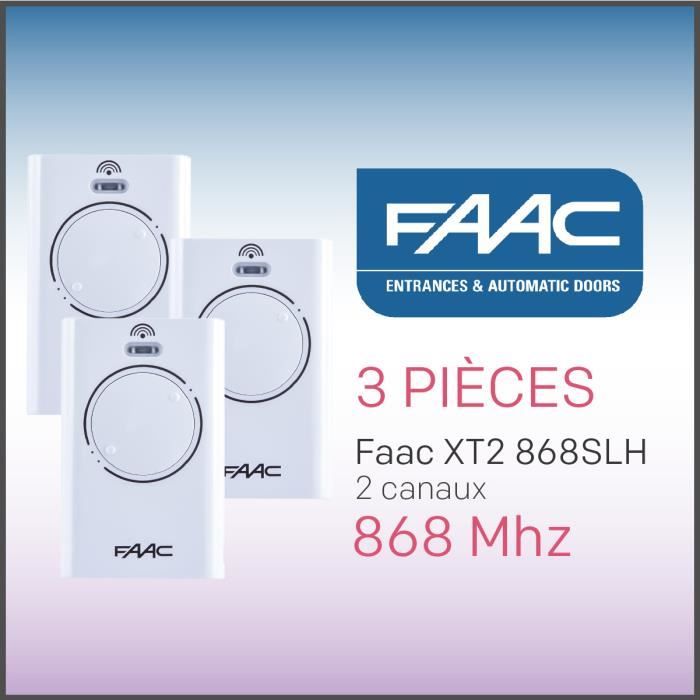 2 Pièces Télécommande Portail 868MHz Universelle, Émetteur De Garage 2