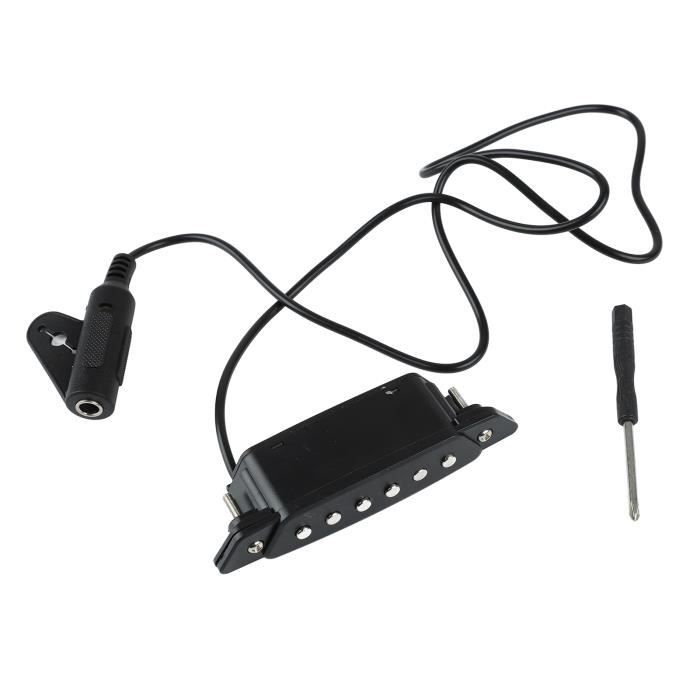 Violin Pickup Mic LOR - Accessoires D'instruments De Musique Pick-up De Violon Noir Pour Violon,1/4in Jack Violon Electrique