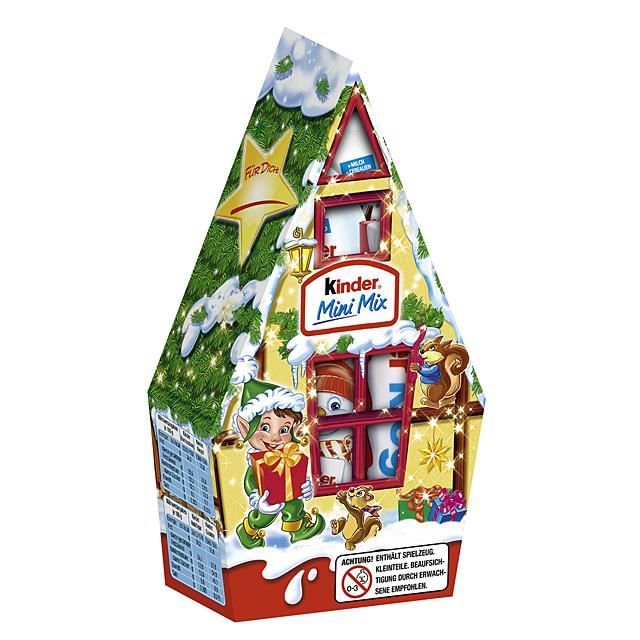 Ferrero Kinder Weihnachten 2022 Ferrero Kinder Mini Mix Maison de Noël 2 x 79g (différents motifs