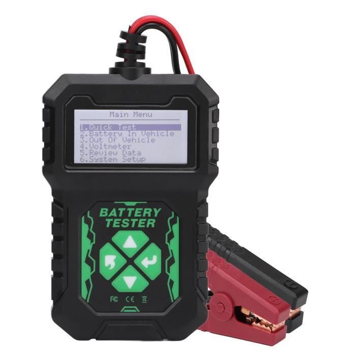 DollaTek Testeur De Batterie Voiture 12V 100-2000 CCA - Testeur De Charge Et Alternateur Avec Écran LED