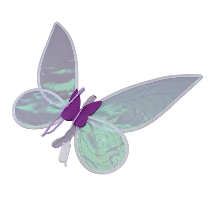 Costume Ailes Papillon Enfant - Cape Avec Bandeau - Déguisement Halloween Ou Fête Mascarade