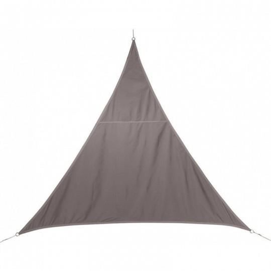 Voile d'ombrage triangulaire Hespéride - Curacao - 3 x 3 x 3 m - 180g/m² - Protection anti-UV