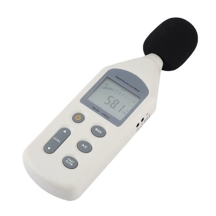Sonomètre Numérique Avec Enregistrement - Mesure Bruit 30-130 DB, Portable Pour Sécurité Au Travail - 3