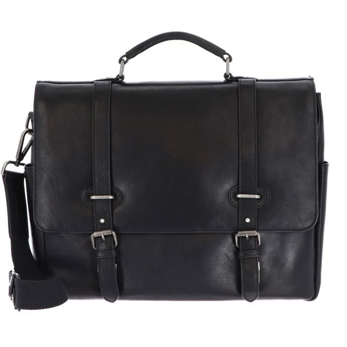 Mallette Professionnelle Leonhard Heyden 2 Compartiments - Pour Ordinateur, Noir, Neuve
