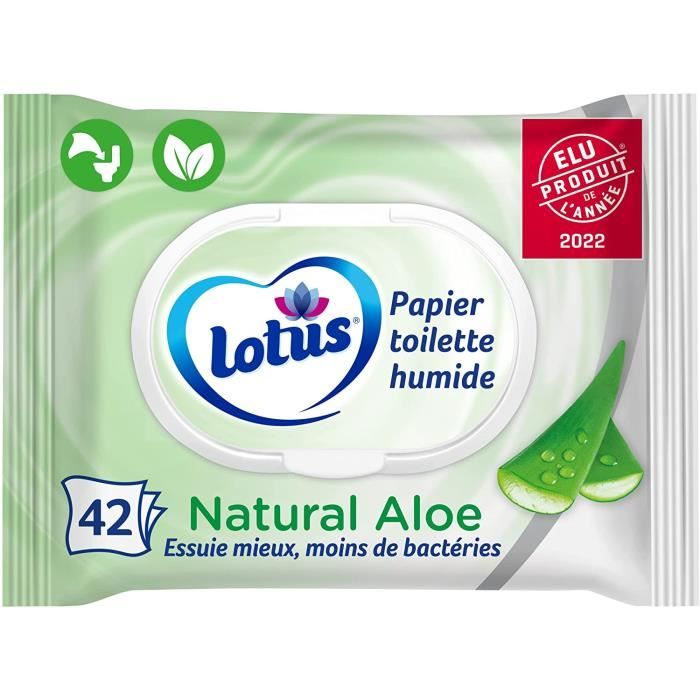Entretien De La Maison Et Nettoyage - Papier Toilette Humide Natural Aloe Sans Colorant Ni Parfum Fibres Fsc 100