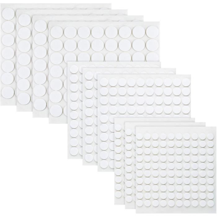 Lot De 2600 Pastilles Adhésives Roses En Vinyle 13 Mm Autocollants