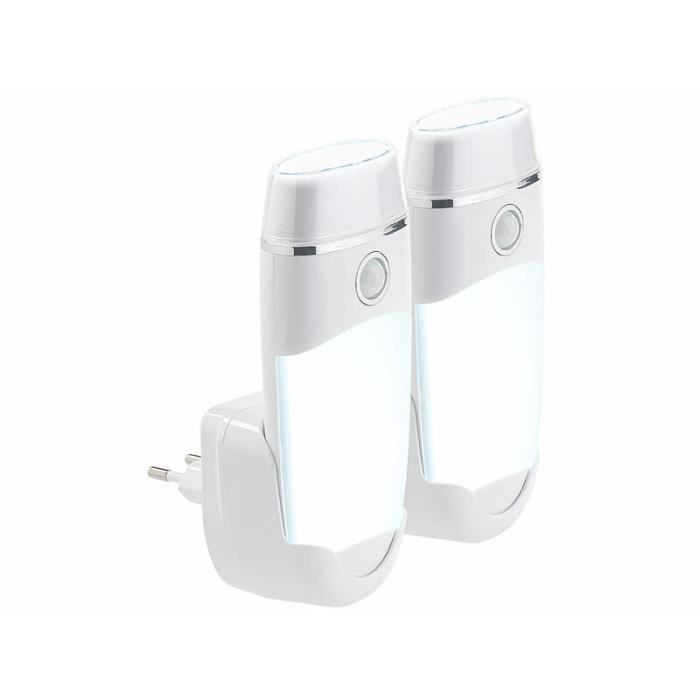 Veilleuse et lampe nomade 4 en 1 - LUNARTEC - Rechargeable par induction - LED - Blanc - Design contemporain Veilleuse et lampe nomade 4 en 1 - LUNARTEC - Rechargeable par induction - LED - Blanc - Design contemporain