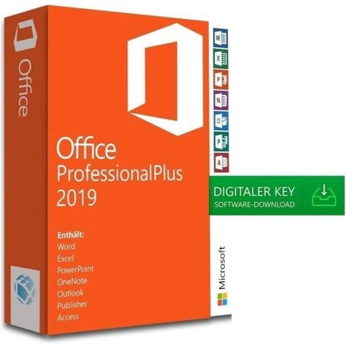 Microsoft Office 2019 Professionnel Plus 32/64 bit Clé dactivation Originale – Rapide – Version téléchargeable  Licence Lifetime