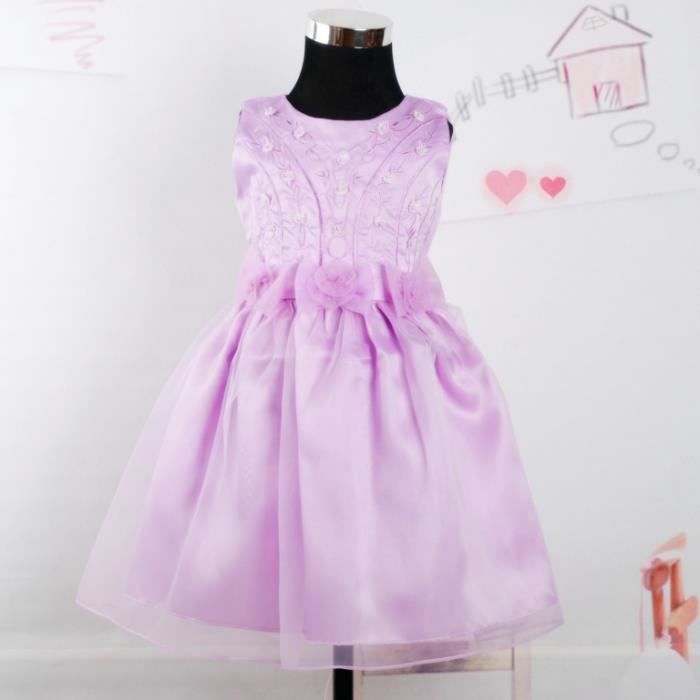 Flower Girl Dress Lilas Cdiscount Prêt-à-Porter