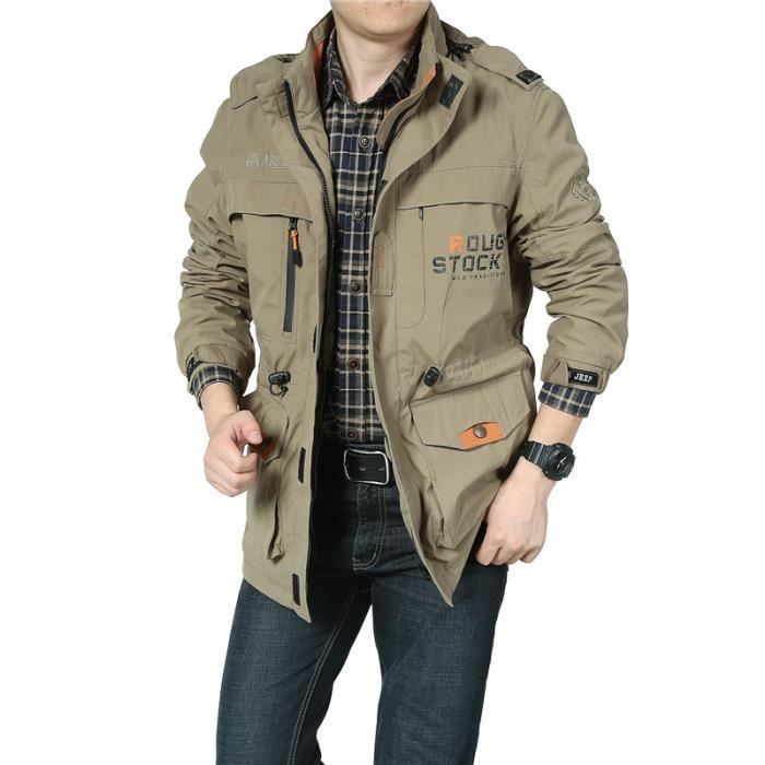 Blouson homme Veste homme avec imprimé BMW Manteau Hommes Slim