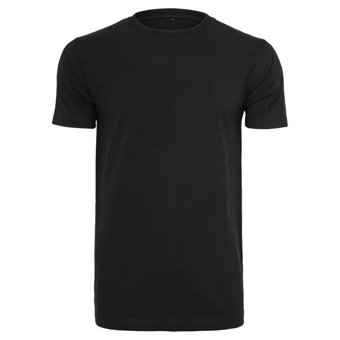 Build Your Brand T- Shirt Round Neck Homme, Noir (Black),