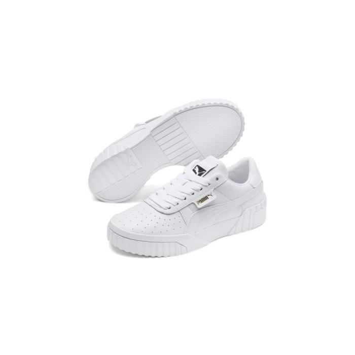 puma cali blanche et noir