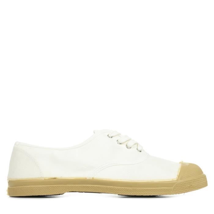 Baskets Bensimon Tennis Colorsole Blanc Cdiscount Chaussures