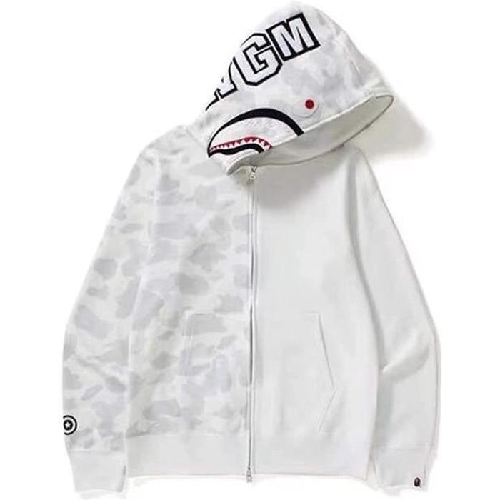 Berrykey Sweat à capuche à manches en coton pour hommes, sport