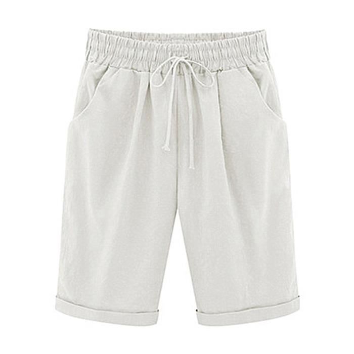 Pantalon Jogging Femme Cinq A Sept Blanc Taille Haute Poches L