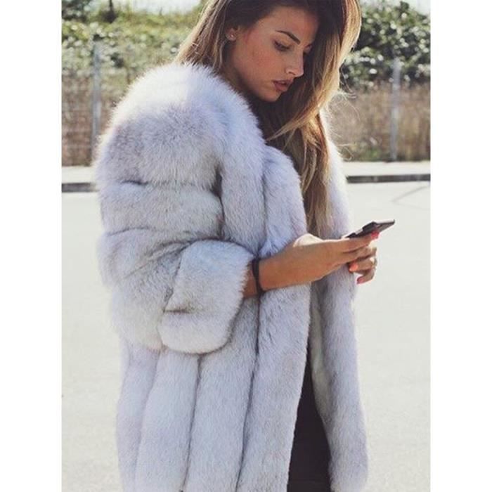 Veste En Fausse Fourrure Pour Dames Veste En Jean... Du 34,96 € | DHgate