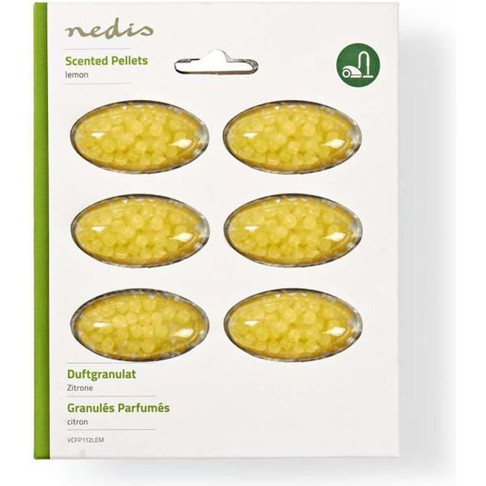 Perles de Parfum pour Aspirateur Citron 6 piéces ALPEXE-2095