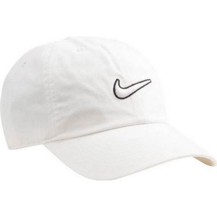 Casquette Blanche Homme Nike Heritage Logo Swoosh Blanc entourage