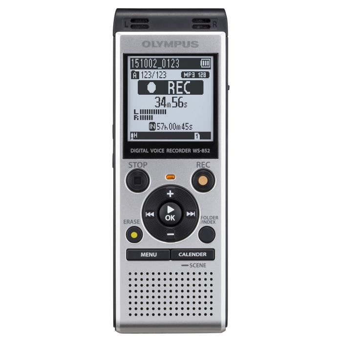 Olympus WS-852 Dictaphones Connexion PC Type de Stockage: Mémoire Interne Activation Vocale Enregistreur MP3 Reconditionné -  reconditionné disponible sur Cdiscount Seconde Vie