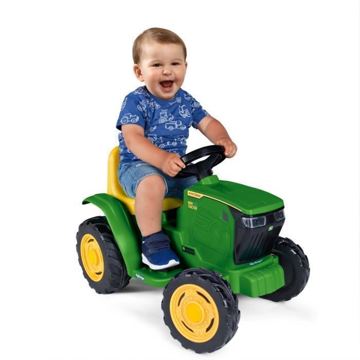 Mini tracteur électrique John Deere - Peg Perego - 6V - Vert - Pour enfant dès 1 an