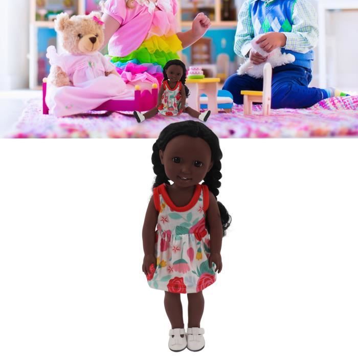 Fille noire Poupée afro-américaine de jeu pour bébé poupées 12 pouces  cheveux bouclés Brown - Cdiscount Jeux - Jouets