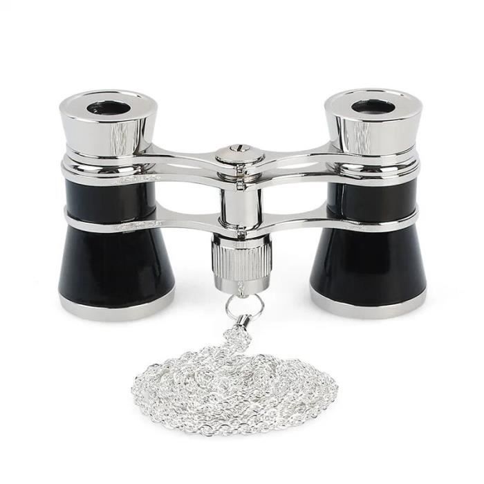 Jumelles Compactes 3x25 Pour Théâtre, Opéra Ou Intérieur - Portable Pour Femmes, Enfants - Lentille BK7, Mise Au Point Centrale (Noir, Rouge, Blanc)