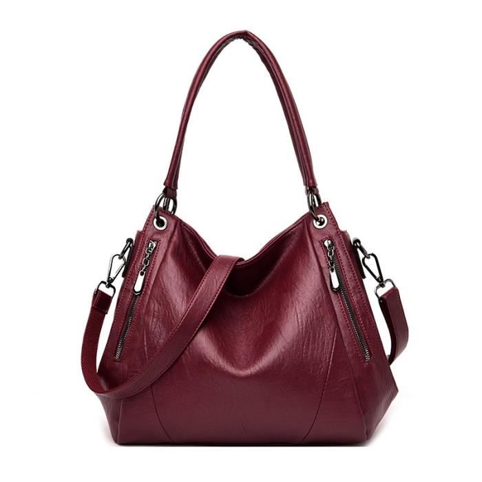 Sac à Main Vintage Y NOT Collection Avec Bandoulière - Cuir Synthétique Beige - Occasion Très Bon état