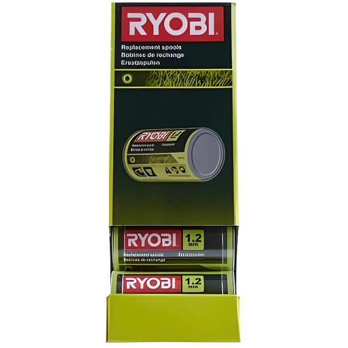 Lot de 3 bobines RYOBI double fil diamètre 1.5mm RAC149