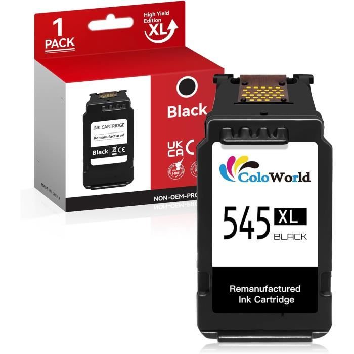 545XL Cartouche D'encre Compatible Avec Canon 545 XL PG-545XL Pour Pixma MX495 TR4550 TS3150 TR4551 MG3050 MG2555S MG2550S MG2950 MG2550 MG2450 MG3053 MX490 IP28 50 TS3. 151 TS3350 TS205 (2 Noirs