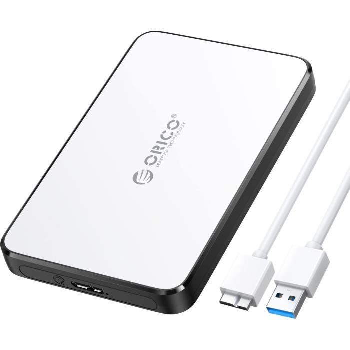 Boîtier Externe Disque Dur USB 3.0 2.5" - Compatible SSD/HDD SATA, 5Gbps